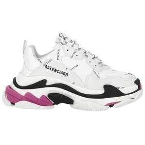 Balenciaga Women's Triple S Allover Logo Low Top Sneakers
Gently used once